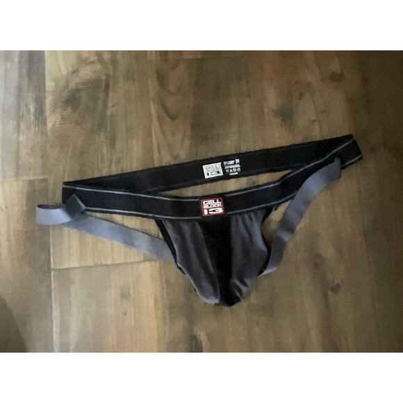 Mens Jockstrap Cell-Block13 Kennel Club Gray/Black XXL - Picture 2 of 2